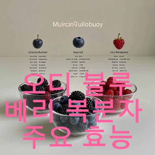 오디 블루베리 복분자 주요 효능 부작용 완벽 비교