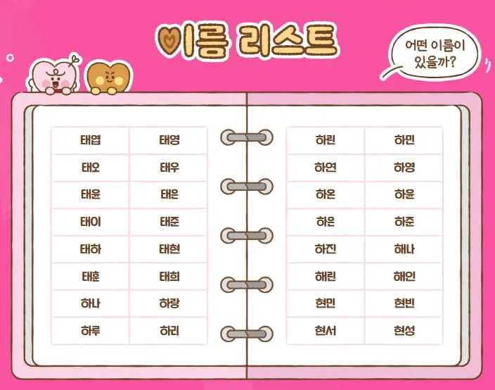 칸쵸 칸초 이름찾기 이벤트 이름리스트&amp;#44; 경품&amp;#44; 참여방법&amp;#44; 참여 홈페이지