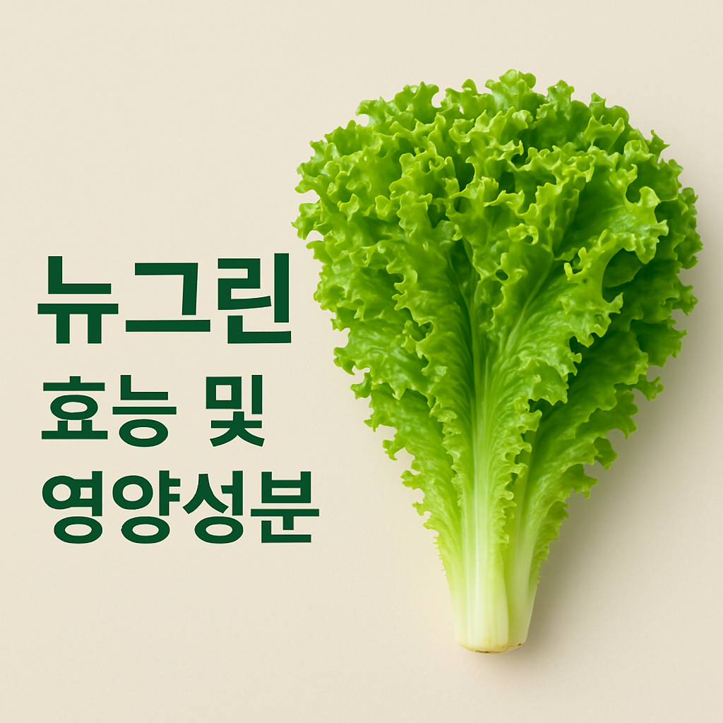 뉴그린, 아삭한 식감과 영양이 가득한 채소