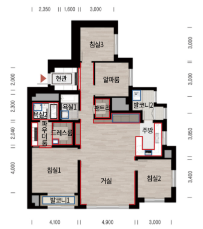 102B 평면도