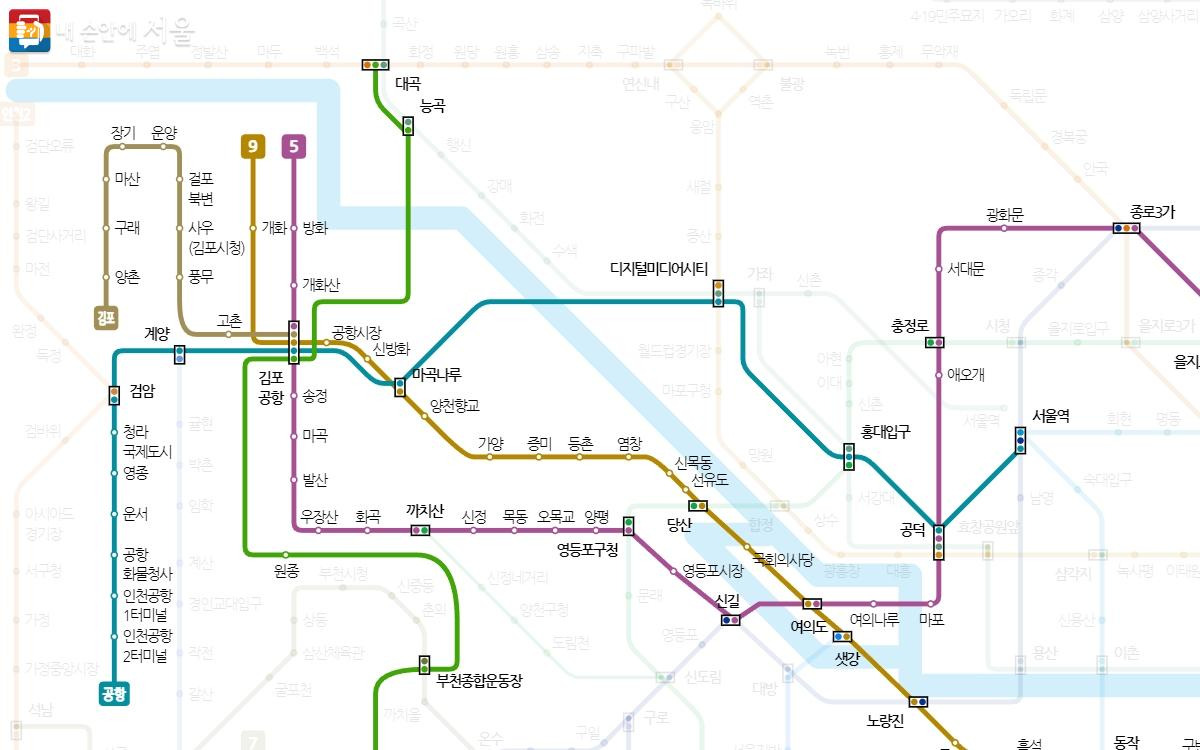 서해선 노선도