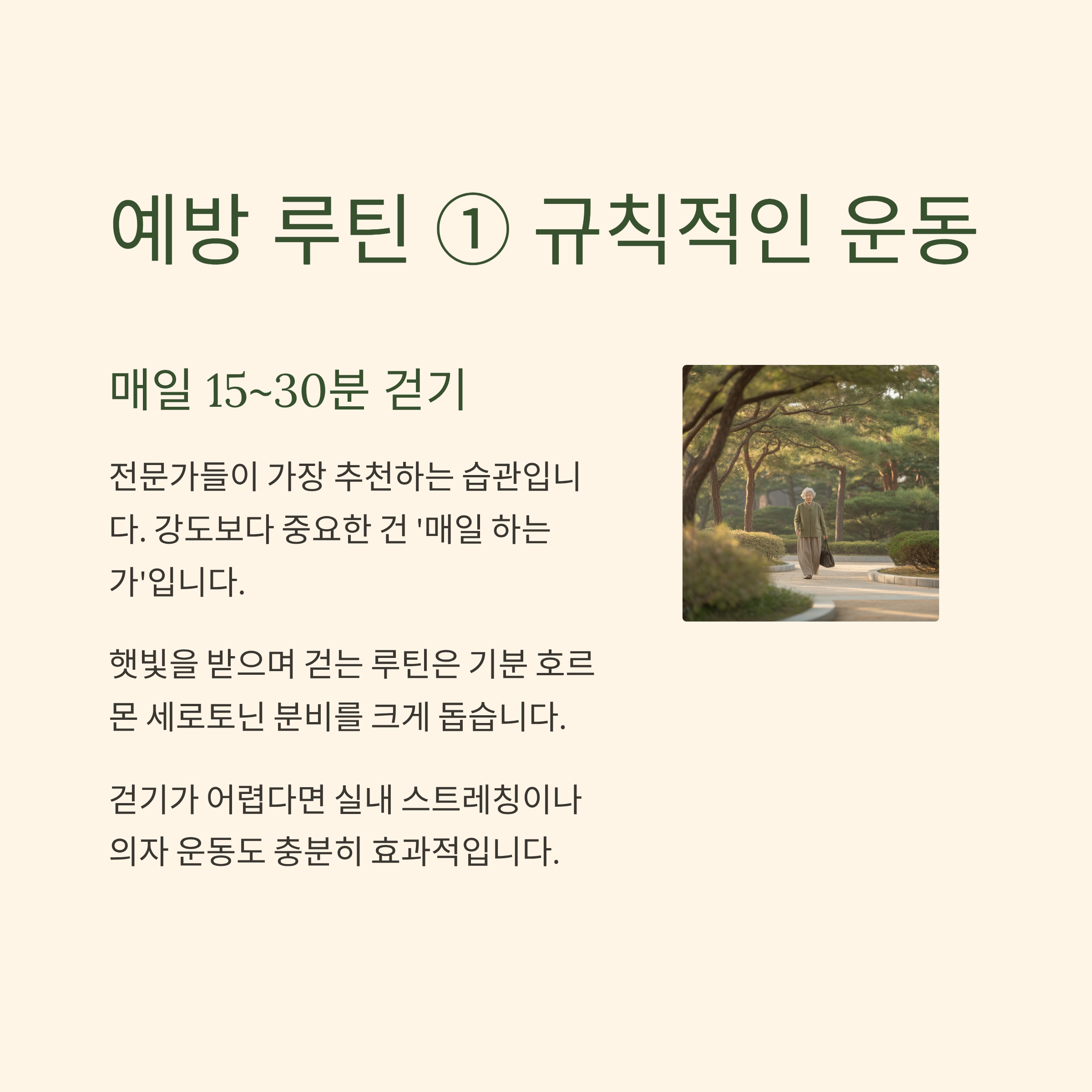 규칙적인 운동