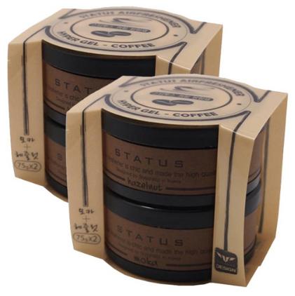 스타투스 차량용 커피방향제 2개입 60g, 2개, 커피향