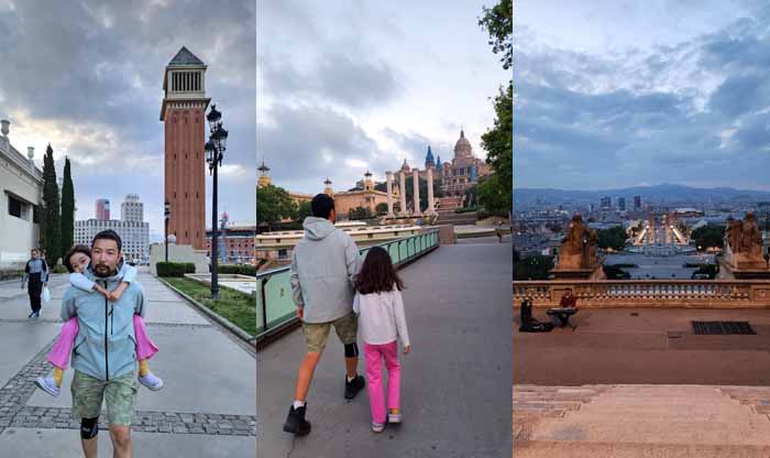 몬주익 마법분수를 지나 카탈류냐 미술관까지