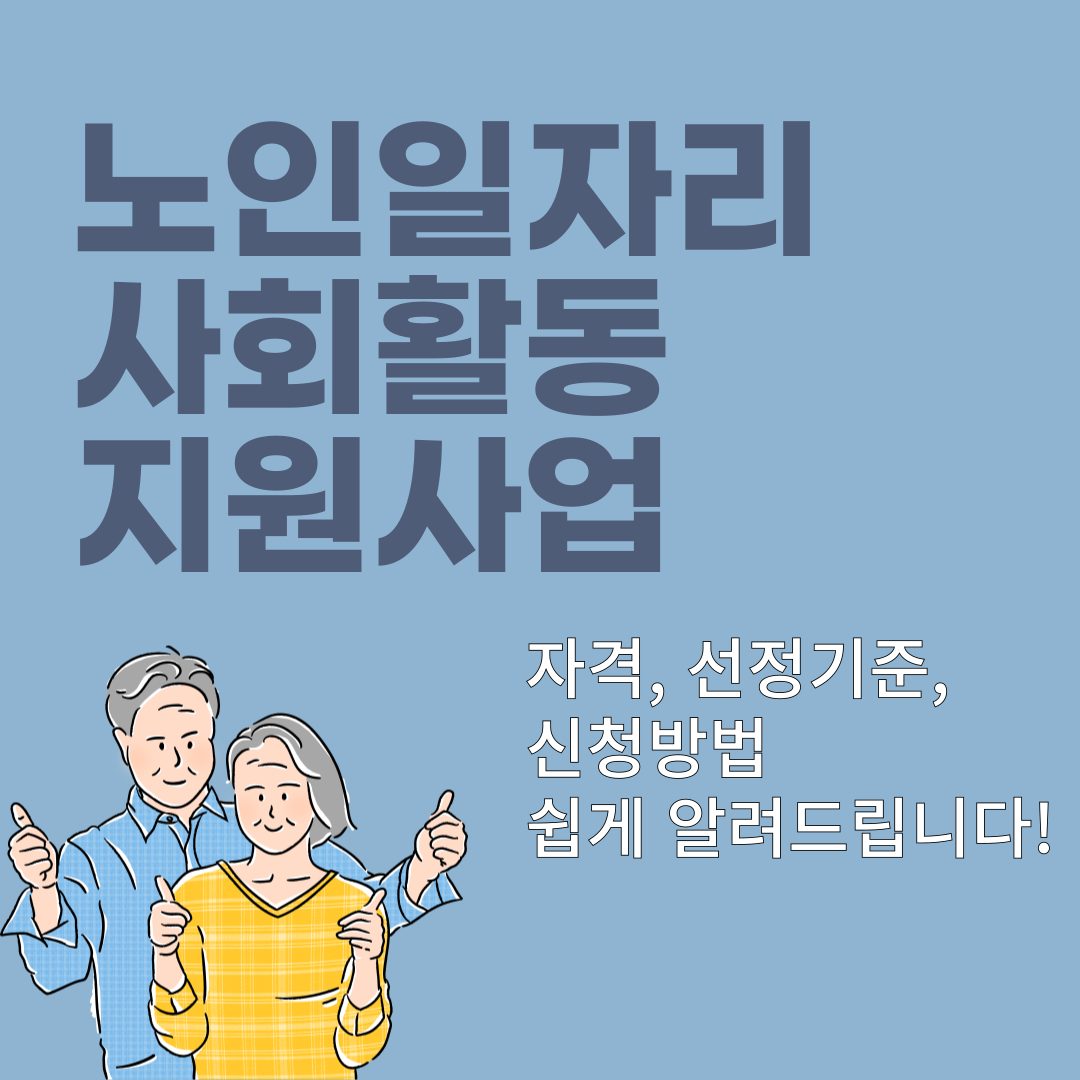 노인일자리 및 사회활동 지원사업의