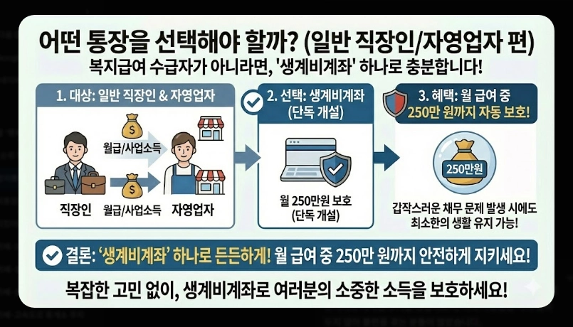 압류방지통장 개설 방법 완벽가이드 [2026년] 전국민 생계비계좌 신청 5단계