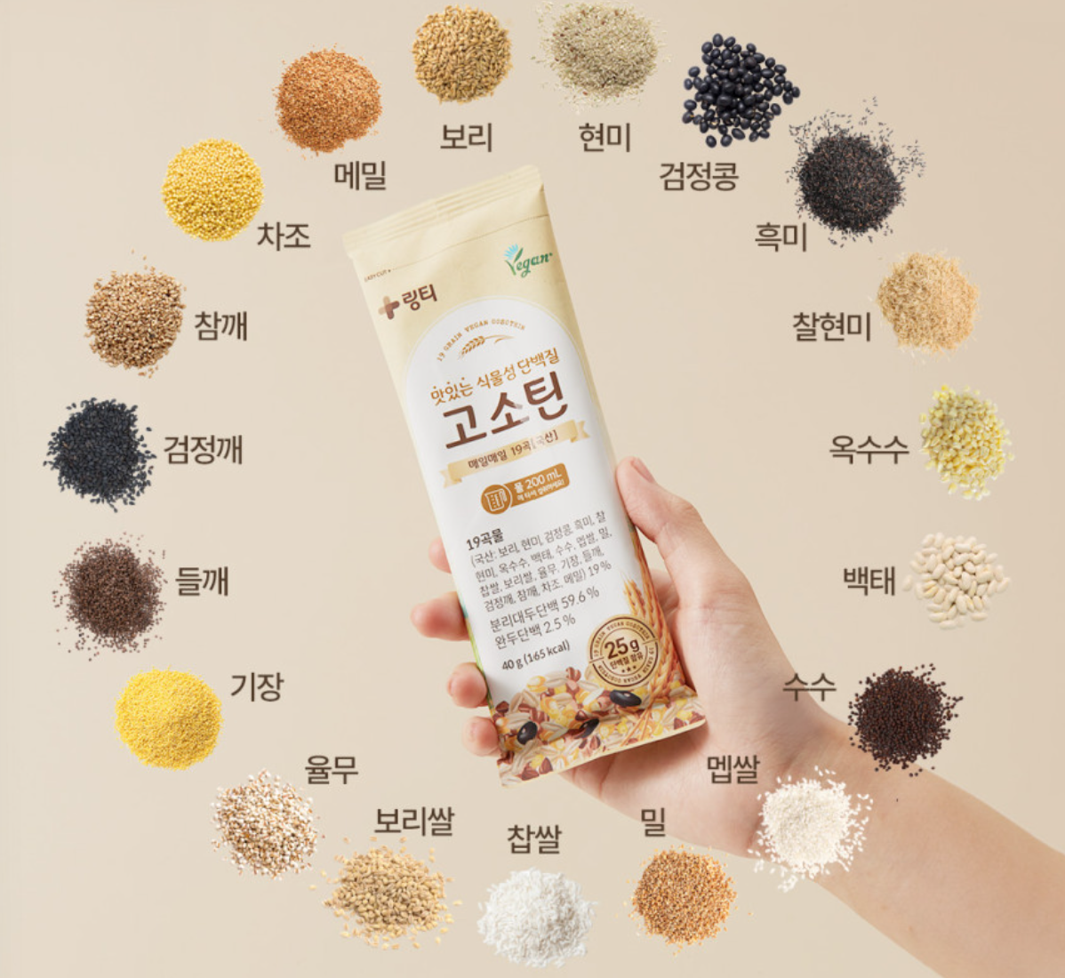 맛있는 식물성 단백질, 고소틴 (출처: 링티 네이버스토어)