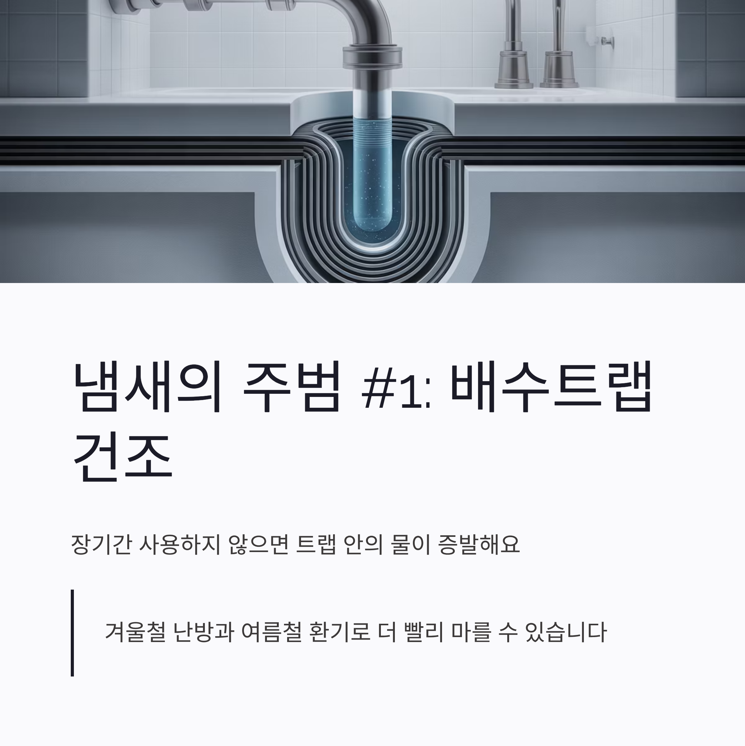 화장실 냄새 없애는 방법 원인파악