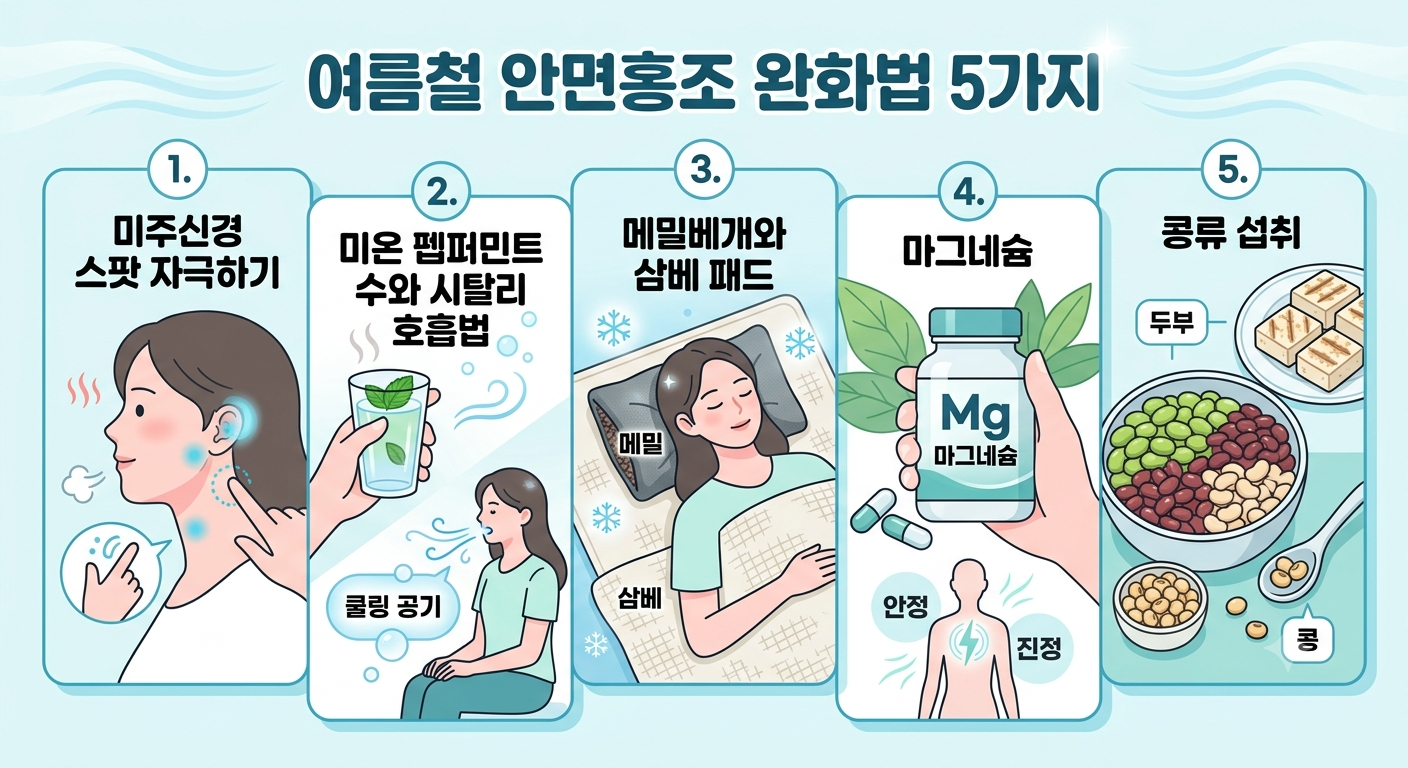 안면홍조 완화법 5가지
