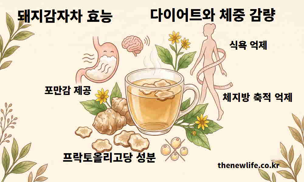 돼지감자차 효능 다이어트 체중 감량