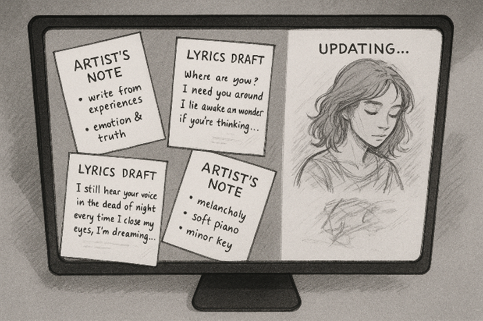 알고리즘이 정리하고 서사는 사람이 채워가는 모니터