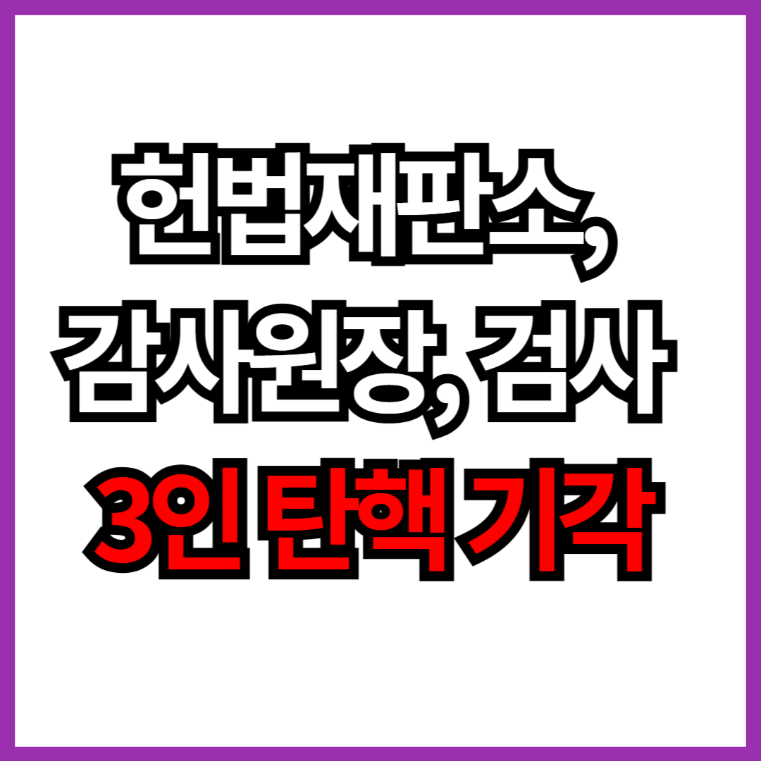 3인 탄핵기각