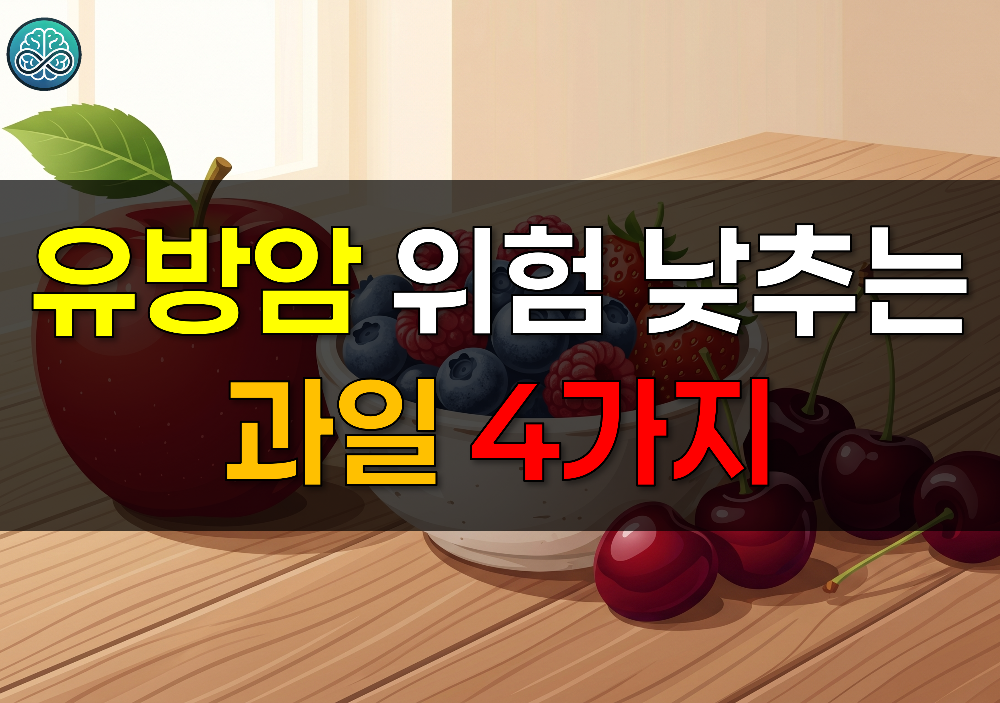 유방암 위험 낮추는 과일 4가지 완벽 정리 - 통째로 먹어야 효과 있는 이유