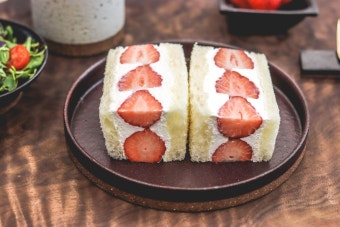 딸기 생크림 후르츠 산도