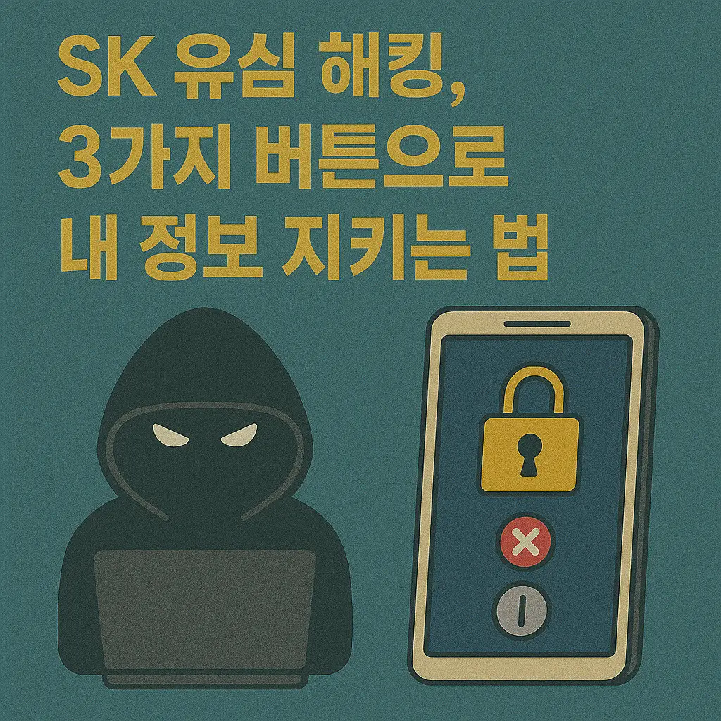 SK 유심 해킹, 3가지 버튼으로 내 정보 지키는 법