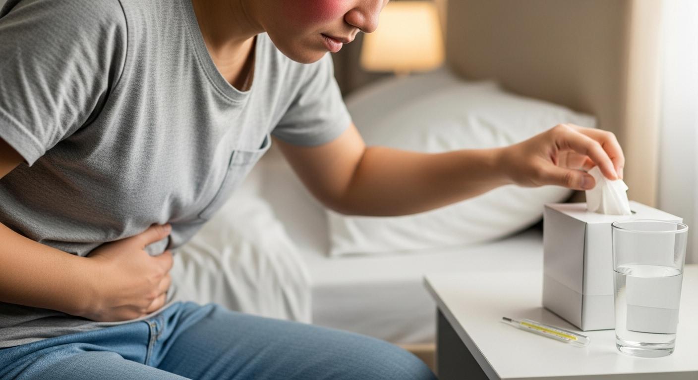 독감 증상 복통 설사