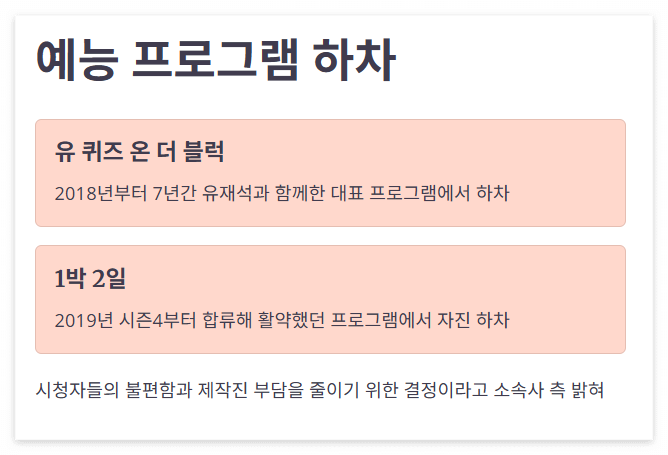 조세호 깡패&middot;조직 연루설과 예능 하차! 무슨 일이?