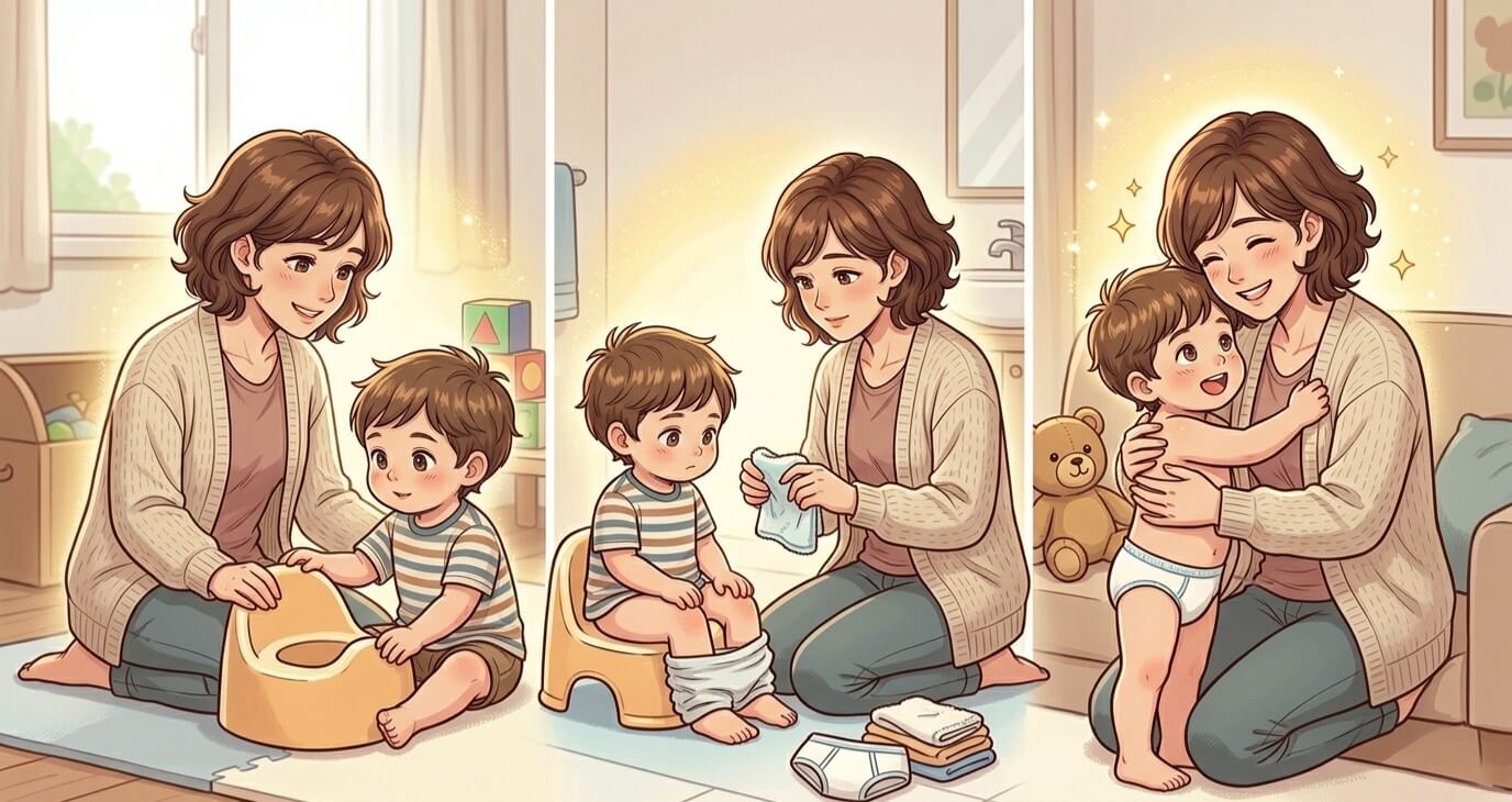 배변 훈련(기저귀 떼기) 실패 없는 3단계 접근법과 부모의 마음가짐