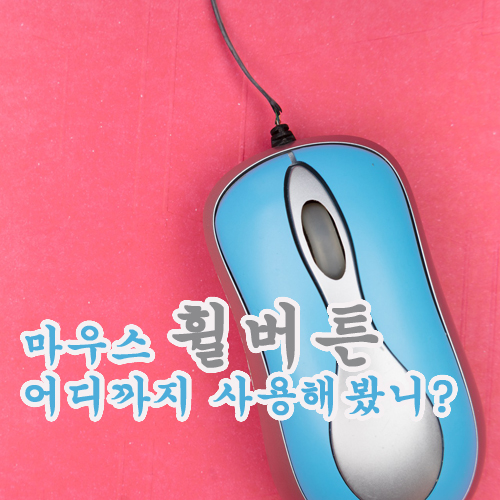 휠버튼 어디까지 사용해봤니?