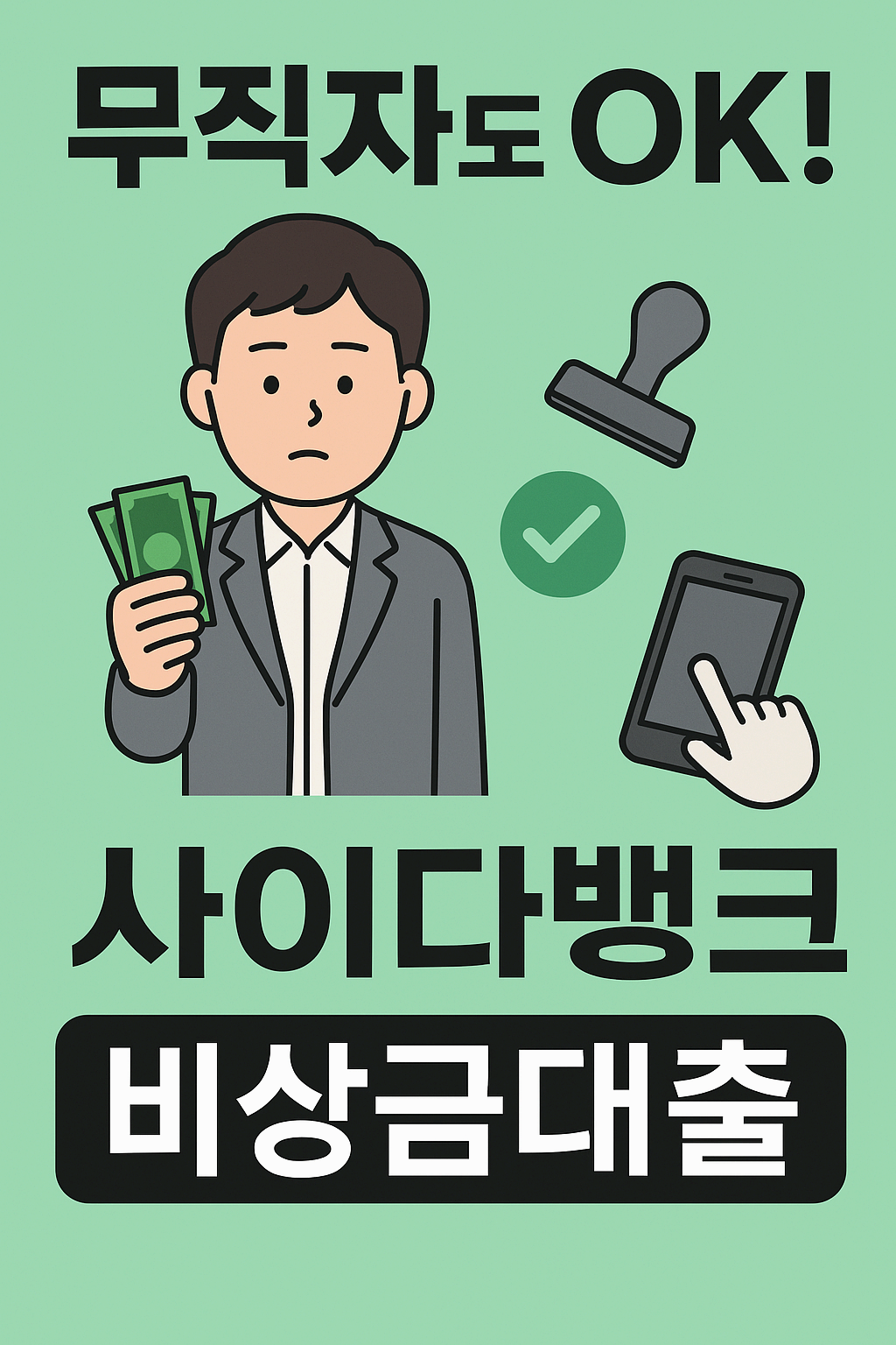 사이다뱅크 비상금대출 – 무서류로 당일 대출 받는 법