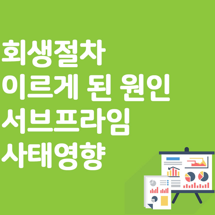회생 절차 이르게 된 원인 서브 프라임 사태 영향