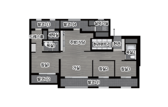 e편한세상 신곡 파크프라임 84A Type 3