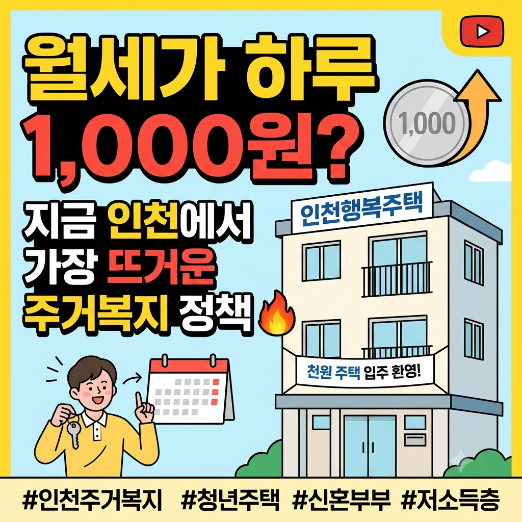 인천 천원주택 예비입주자 모집공고 확인하러 가기