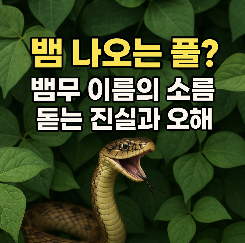 뱀 나오는 풀? 뱀무 이름의 소름 돋는 진실과 오해