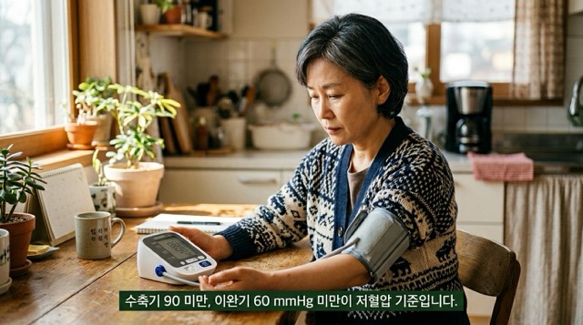 저혈압 수치 기준 수축기 90mmHg 이완기 60mmHg 혈압계 측정
