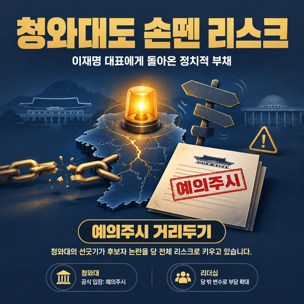 청와대도 손뗀 리스크