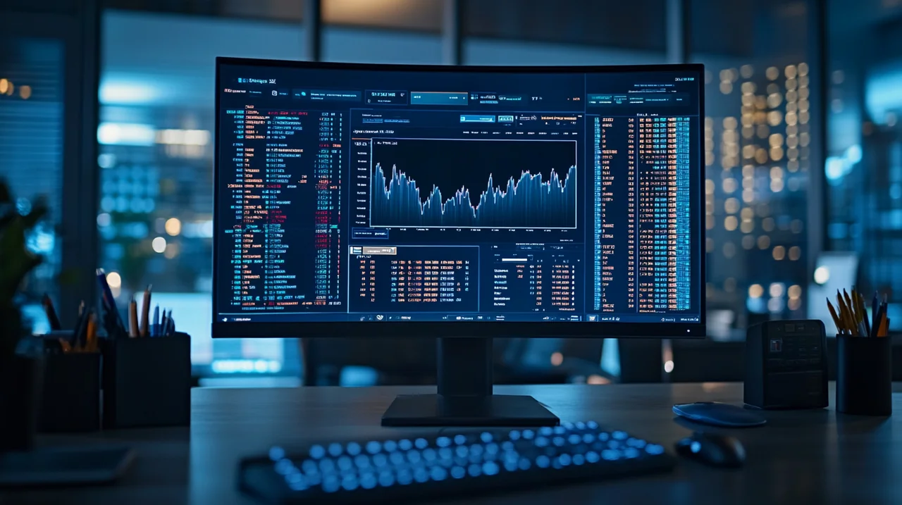최신 ETF 성과 데이터 및 섹터 트렌드 모니터링 화면. 실시간 금융 분석, 시장 정보.