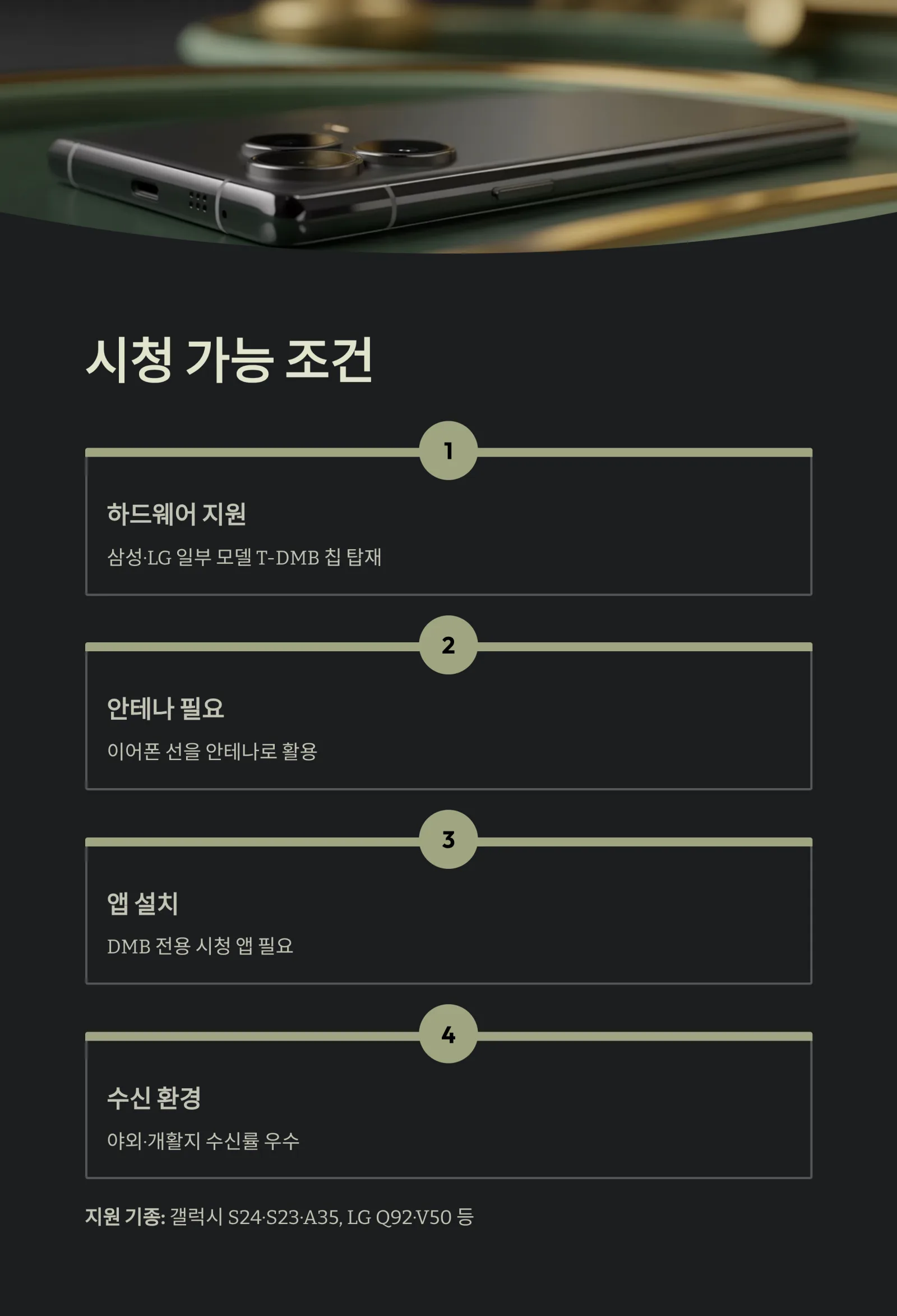 스마트폰으로 DMB 시청하는 가장 쉬운 방법! 무료 채널까지 완벽 정리했습니다.