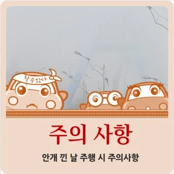 안개 주의 가시거리 운전 속도 헤드라이트 사용법_5