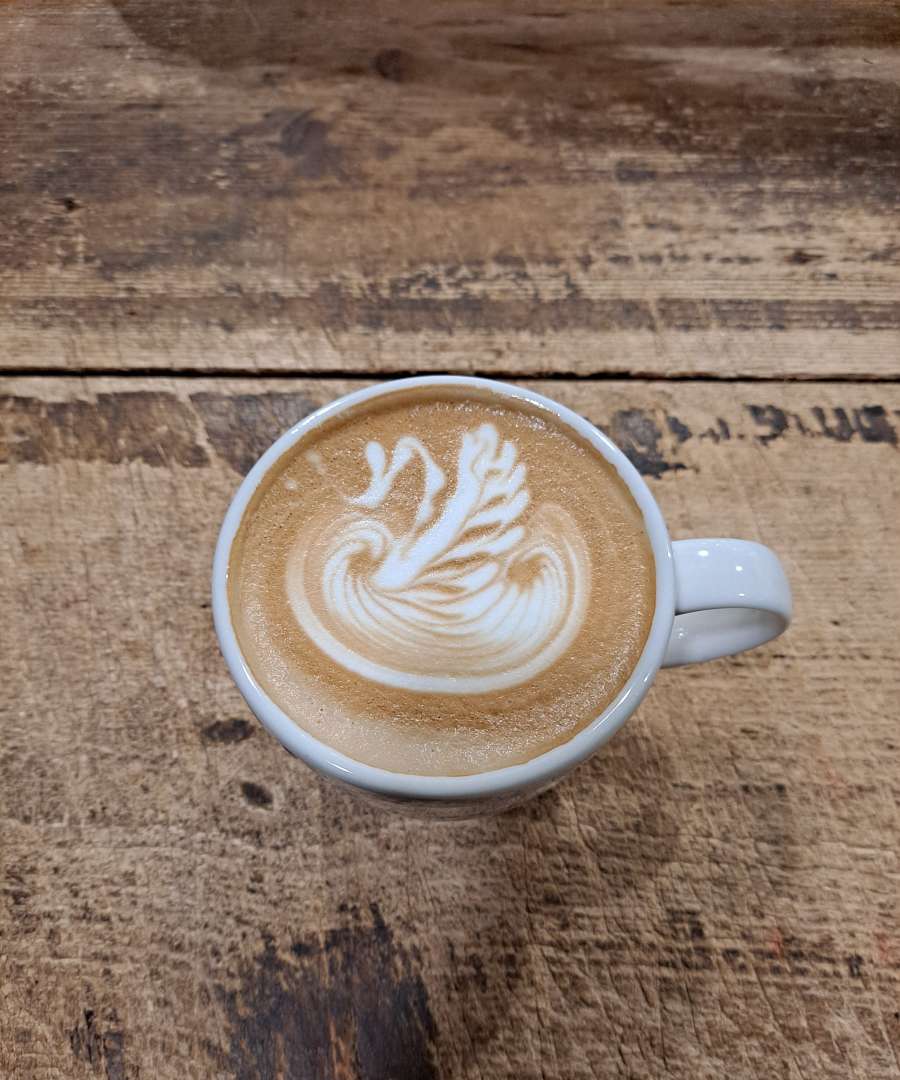 라떼아트 백조 그림