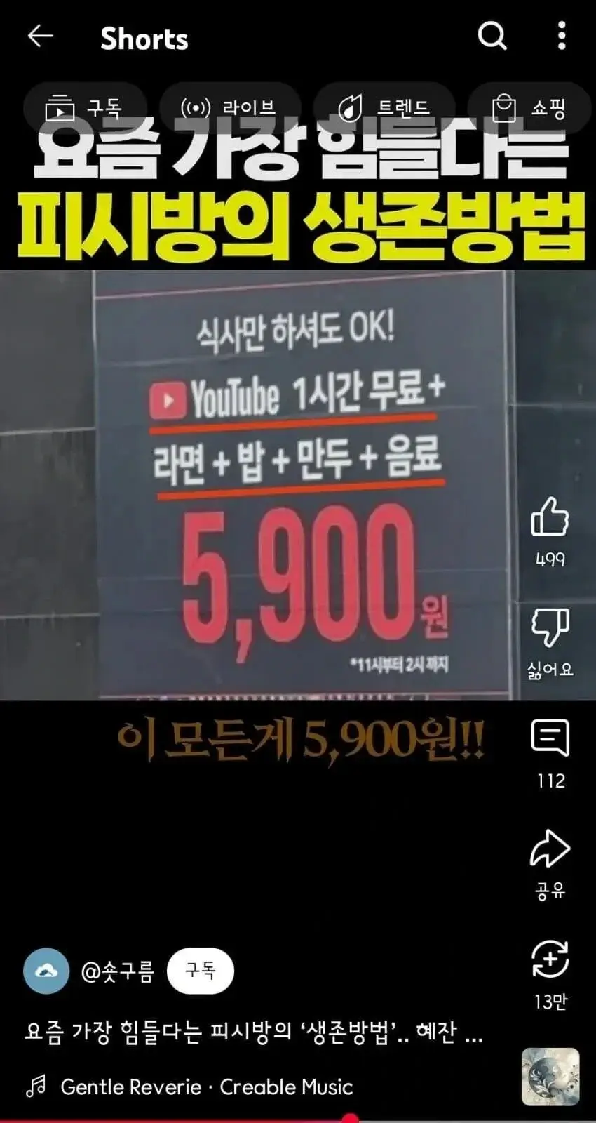 요즘 힘들다는 PC방 근황