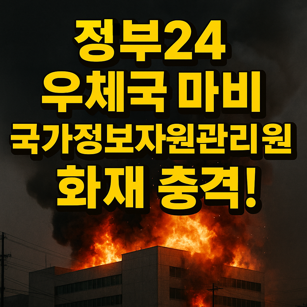 정부24 우체국 마비 국가정보자원관리원 화재 충격!