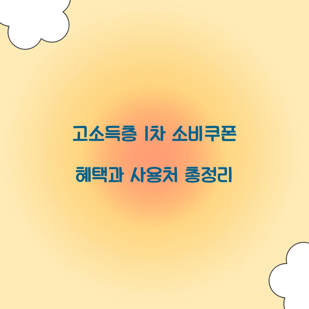 고소득층 1차 소비쿠폰