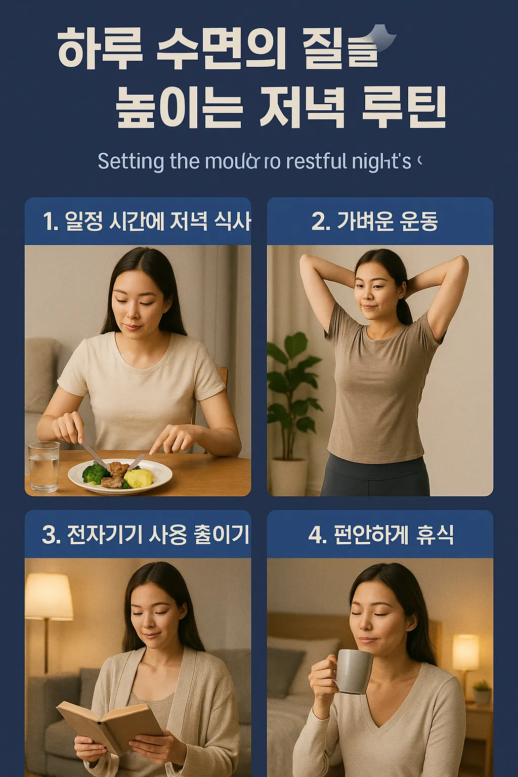 수면질 개선 루틴