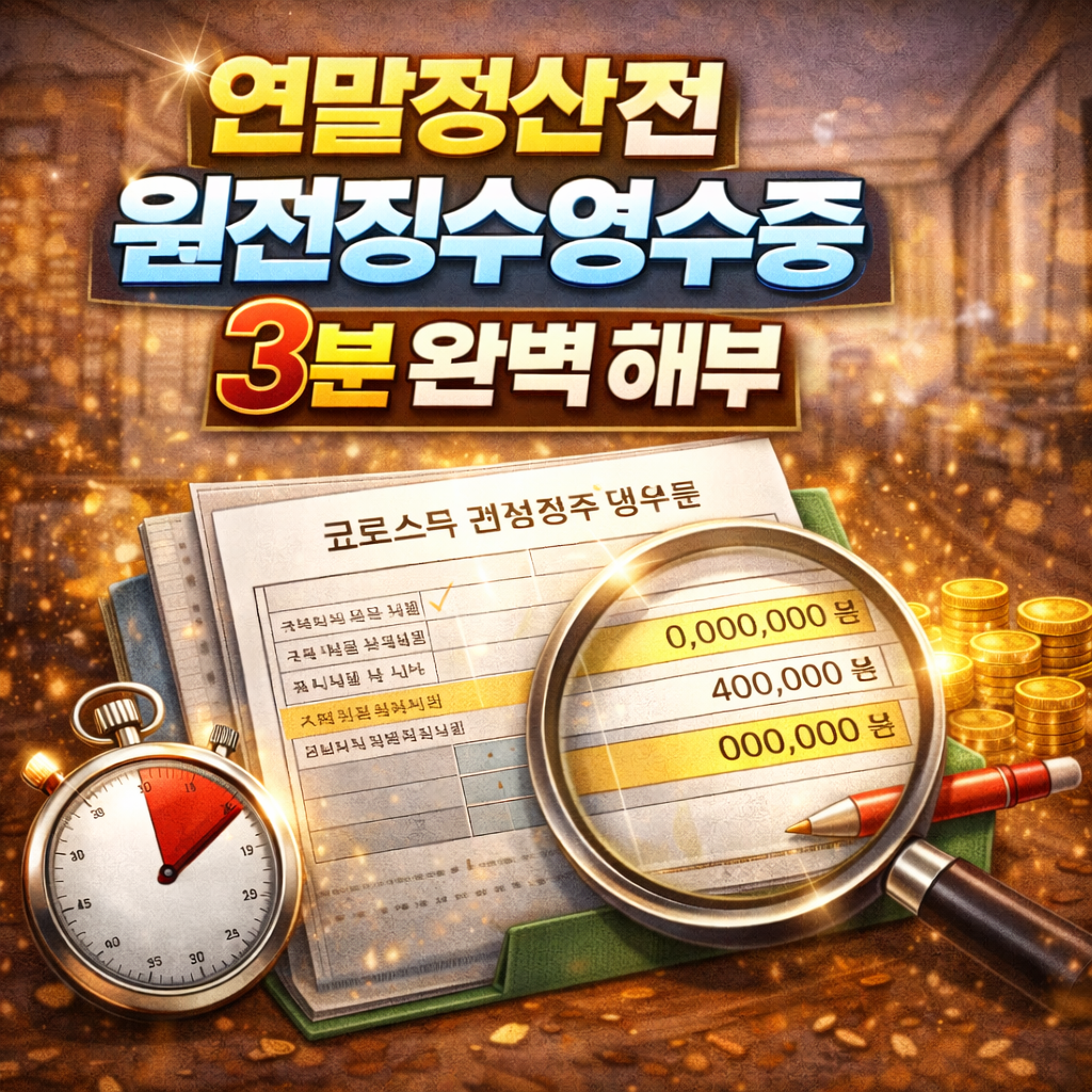 원천징수영수증 발급받으러 가기