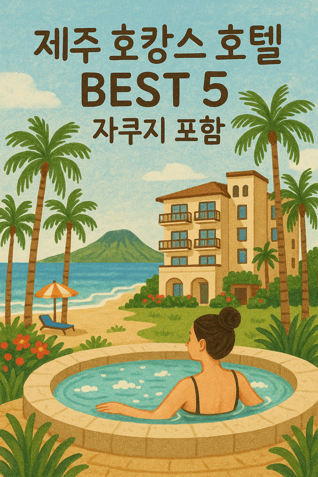 제주 자쿠지 포함 호캉스 호텔 관련 표지