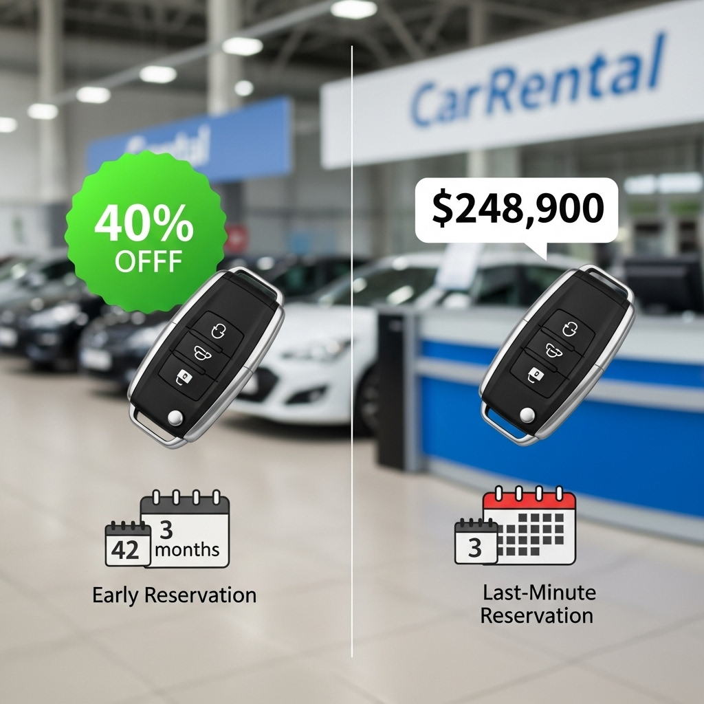 렌트카 가격, 예약 시점에 따라 최대 40% 차이? 지역별 최저가 예약 전략