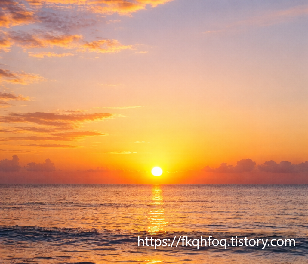 새해 일출 이미지