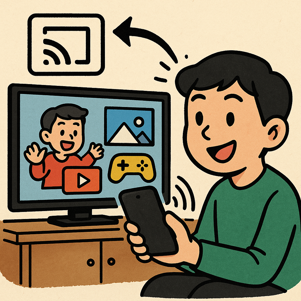 스마트폰 화면을 TV로 보내는 가장 쉬운 방법