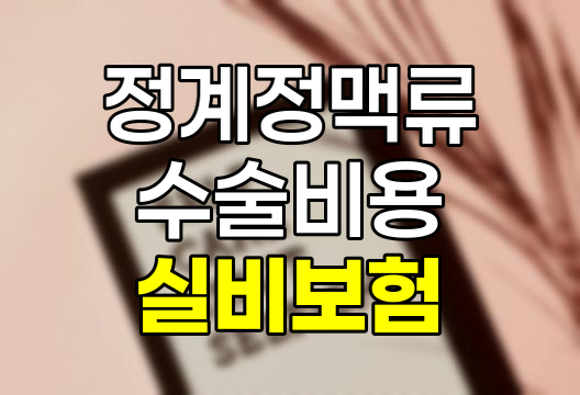 정계정맥류 수술 비용과 실비보험의 중요성