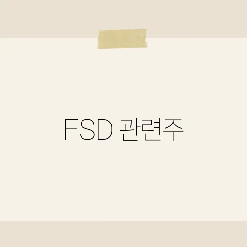 FSD 관련주, 자율주행 시대에 앞서가는 기업들은?
