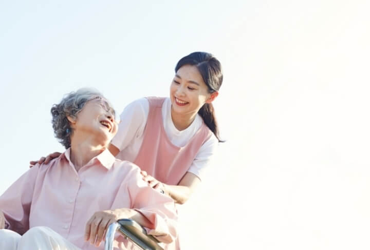 요양보호사-요양중인 분의 모습
