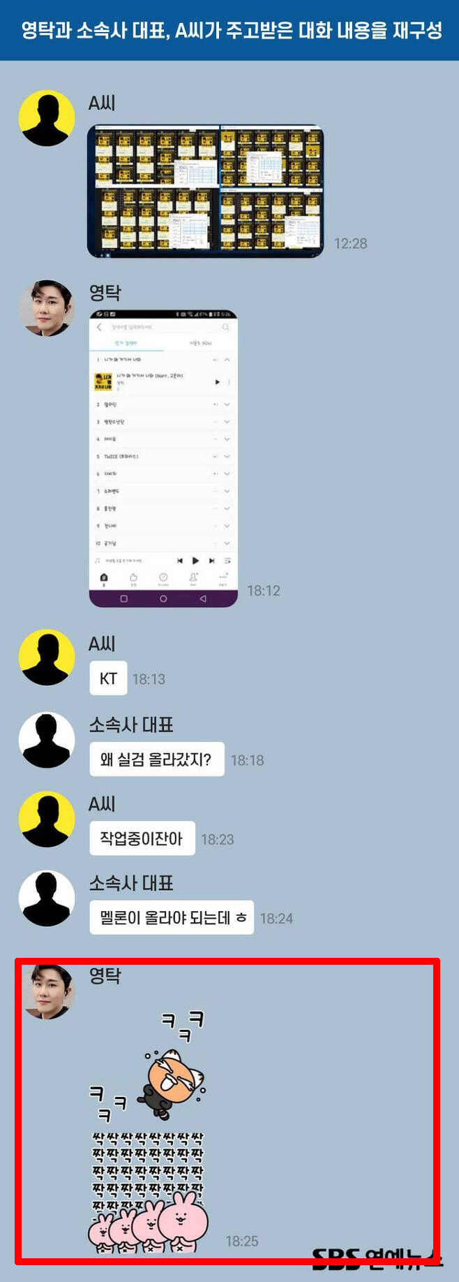 영탁 카톡