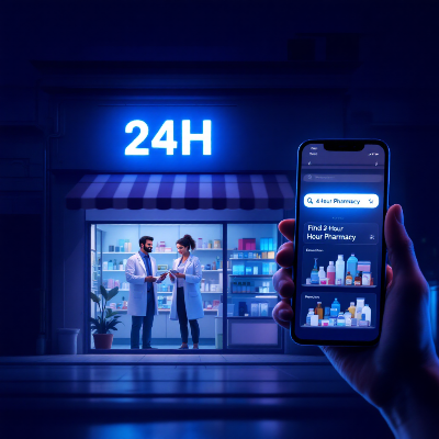 24시간 약국 찾기｜공공심야약국 이미지