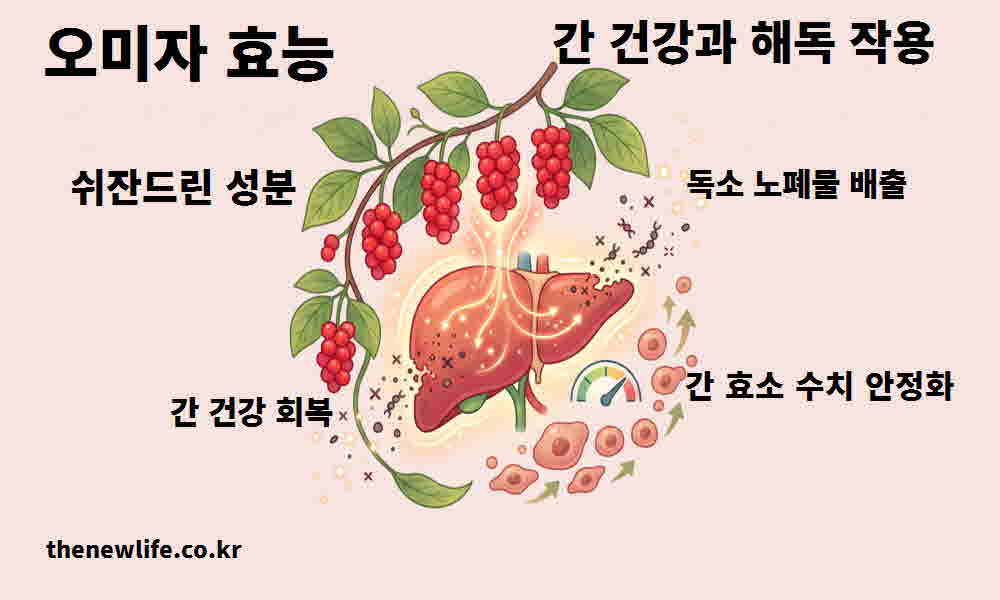 오미자 효능 간 건강 해독 작용