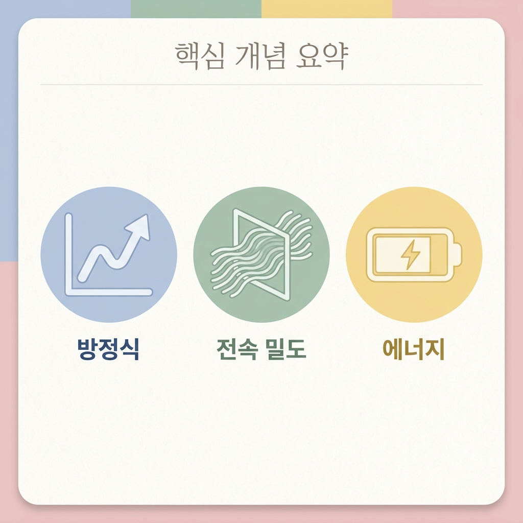 [전자기학] 제2장 진공 중의 정전계 (전기력선의 방정식, 전속 밀도, 전하 이동시 에너지)